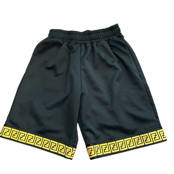 FENDI Men's Black and Gold Shorts - Picture 2 of 4